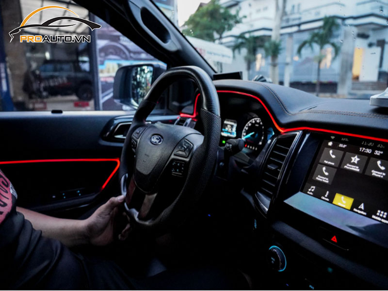 Độ đèn LED nội thất xe Honda Brio