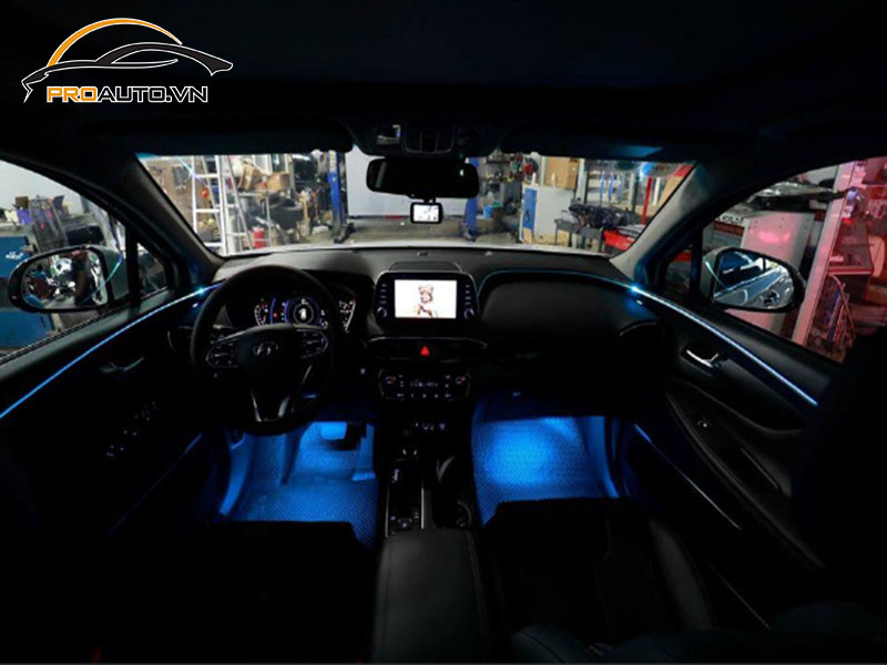 Độ đèn LED nội thất xe Honda Brio