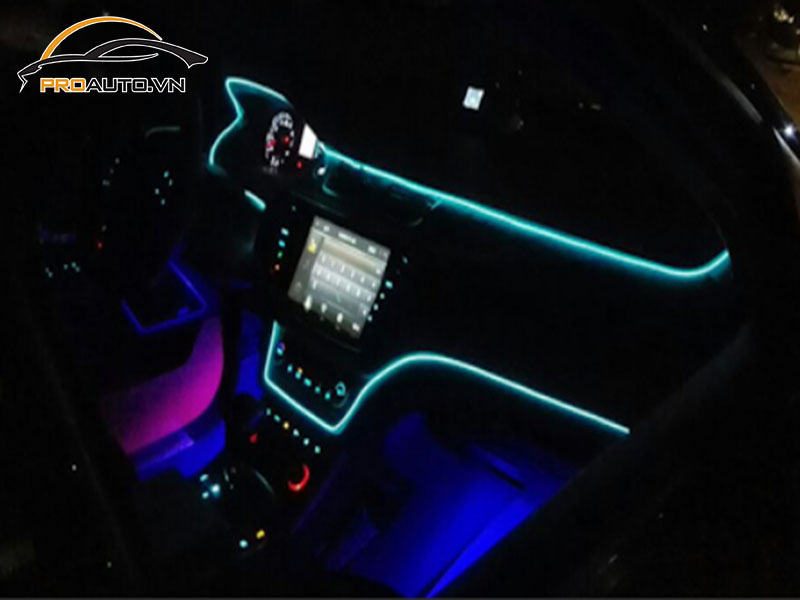 Độ đèn LED nội thất xe Honda Brio