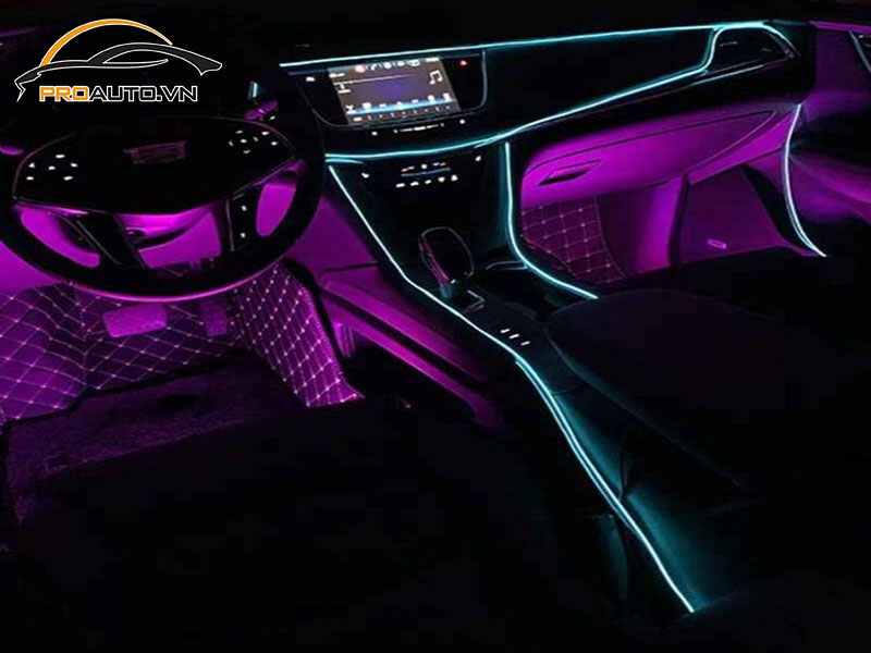 Độ đèn LED nội thất xe Honda Brio