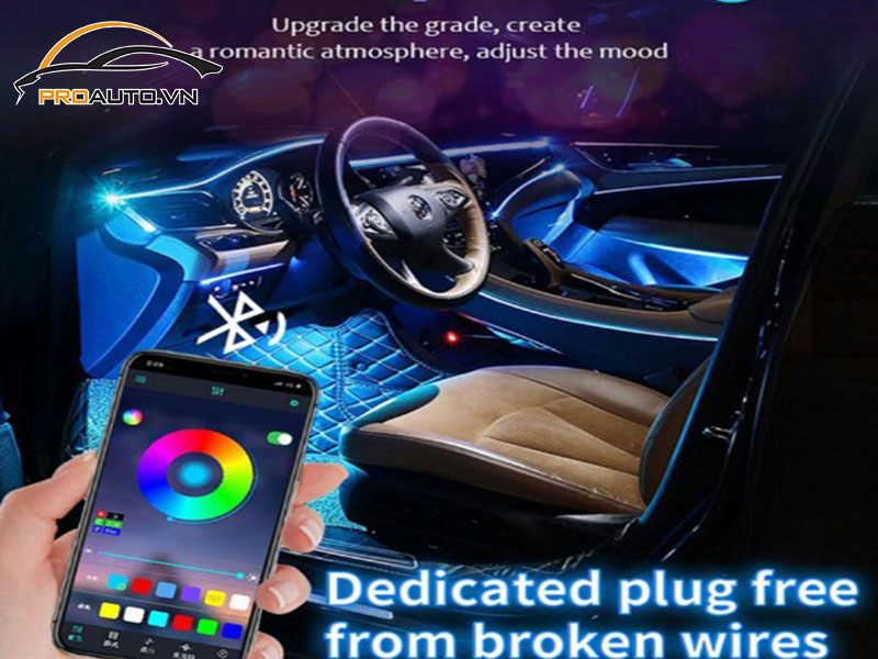 Độ đèn LED nội thất xe Honda Accord