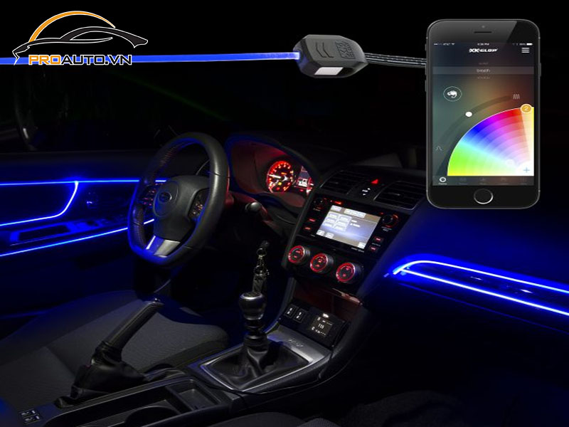 Độ đèn LED nội thất xe Honda Accord