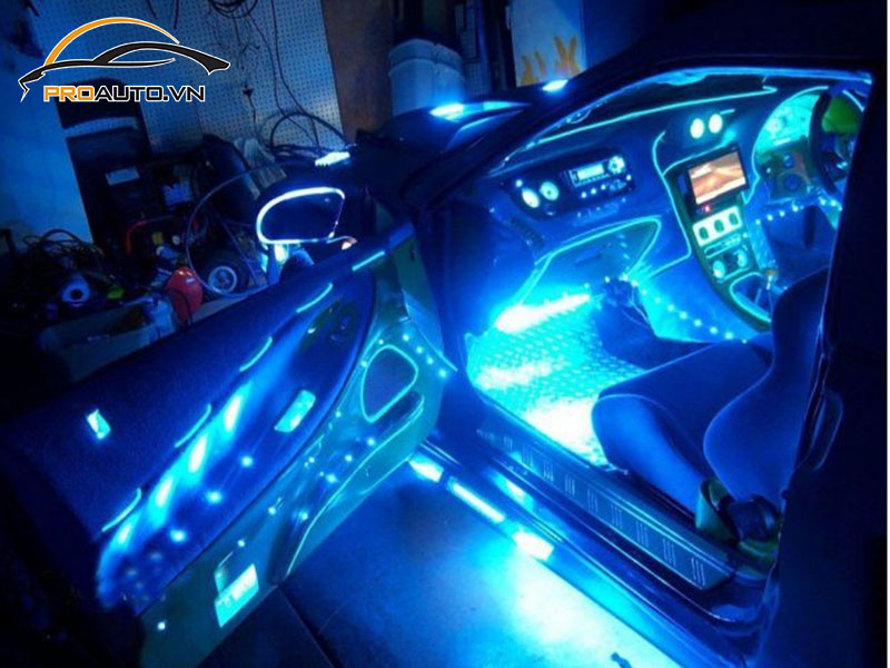Độ đèn LED nội thất xe Honda Accord