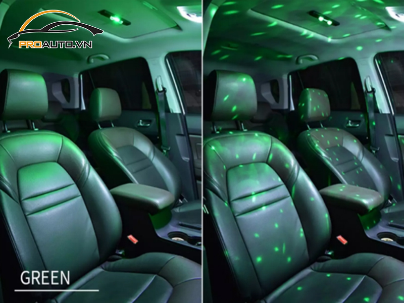 Độ đèn LED nội thất xe Isuzu mu-X B7