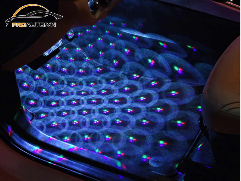 Độ đèn LED nội thất xe Isuzu mu-X B7