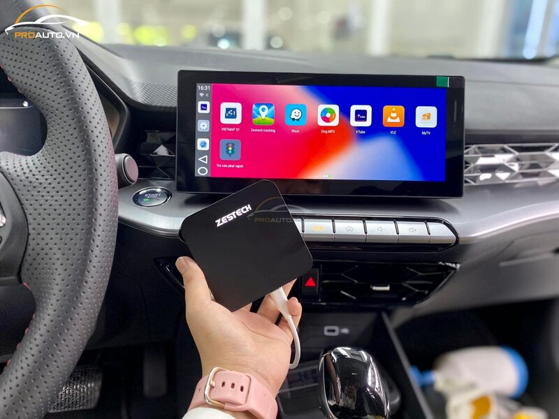 Lắp Android Box ô tô