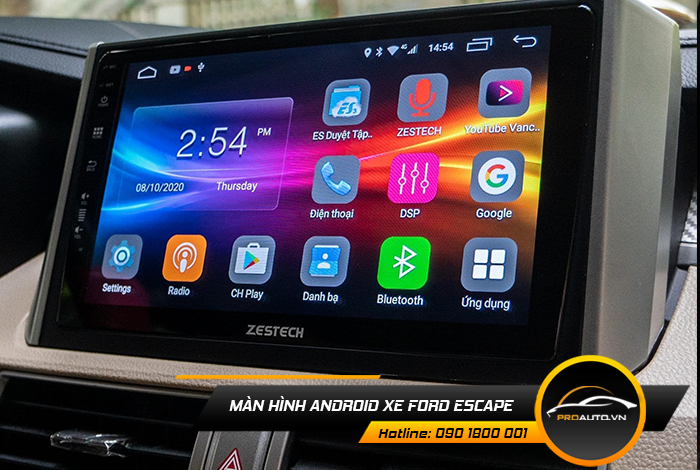 man hinh android xe ford escape