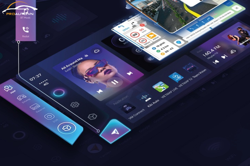 Màn hình Teyes CC4 Pro hỗ trợ kết nối đa phương tiện