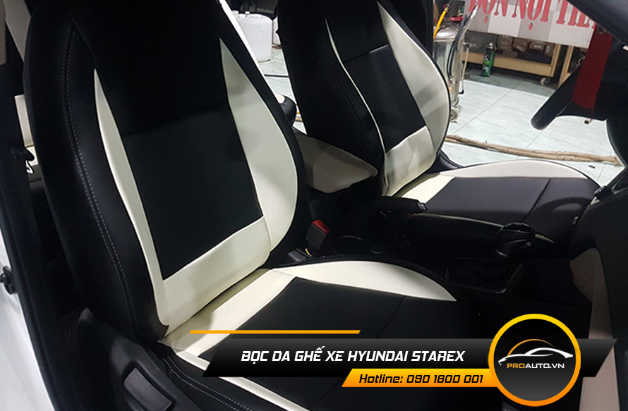 Chọn màu sắc bọc ghế da Hyundai Starex