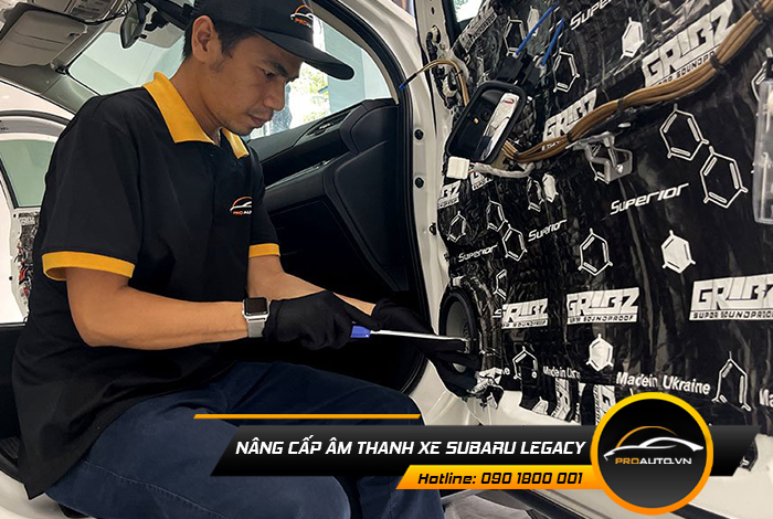 nang cap am thanh xe subaru legacy