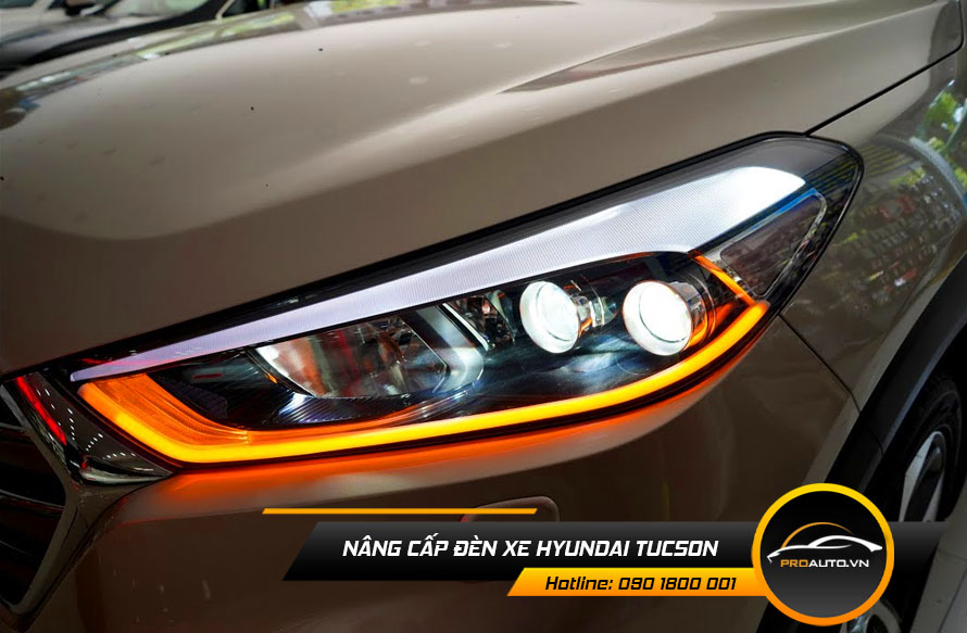 Độ đèn xe Hyundai Tucson