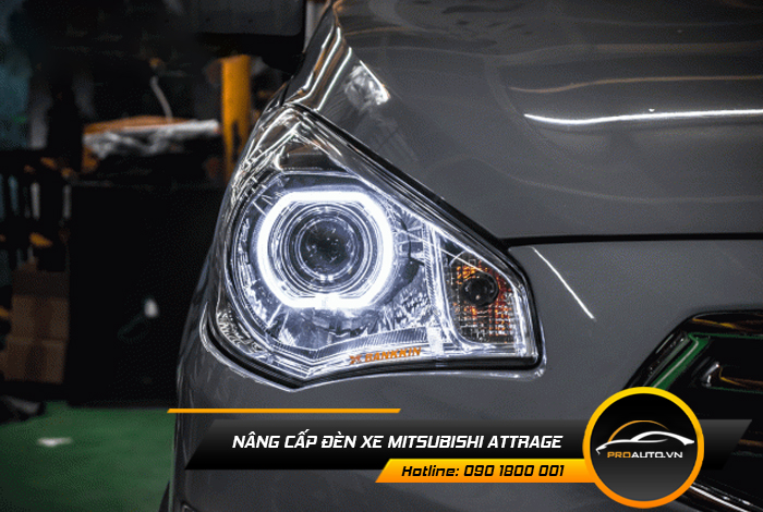 nang cap den xe mitsubishi Attrage 1