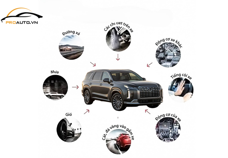 Nguyên nhân gây ra tiếng ồn trong xe Hyundai Palisade ?