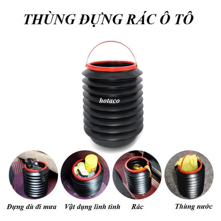 Thùng đựng rác ô tô