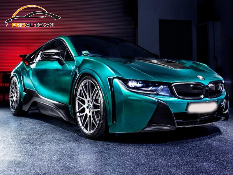 Dán wrap đổi màu xe BMW i8
