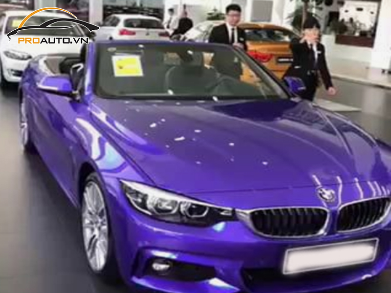 Dán wrap đổi màu xe BMW Series 4