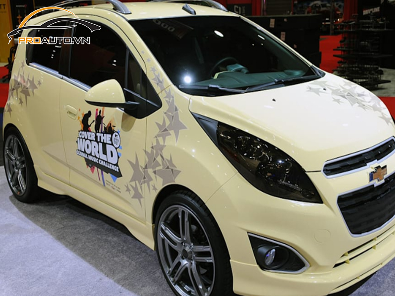 Dán wrap đổi màu Chevrolet Spark