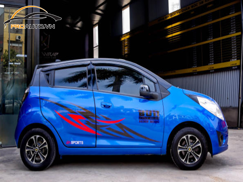 Wrap đổi màu xe Chevrolet Spark