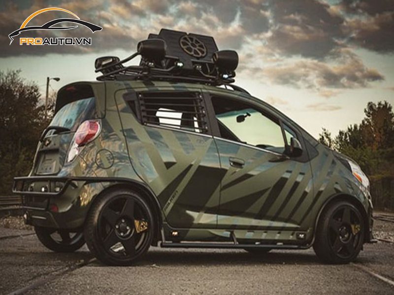 Bảng giá dán wrap đổi màu xe Chevrolet Spark