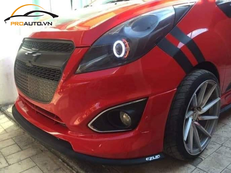 Dán wrap đổi màu xe Chevrolet Spark