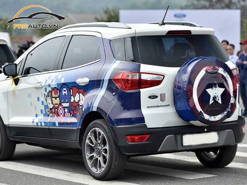 Dán wrap đổi màu xe Ford Ecosport