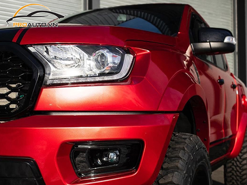 Dán wrap đổi màu xe Ford Ranger