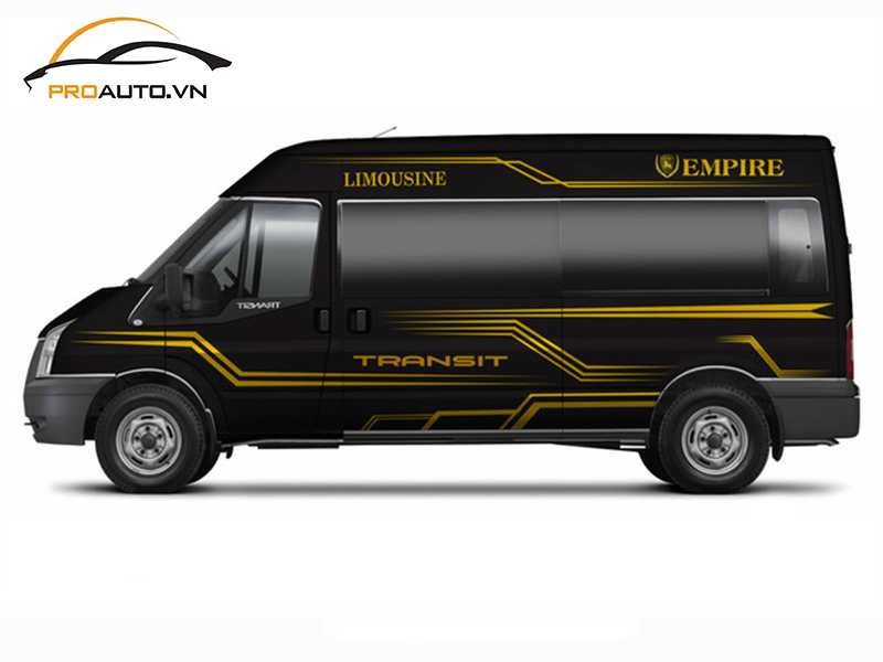 Bảng giá dán wrap đổi màu xe Ford Transit