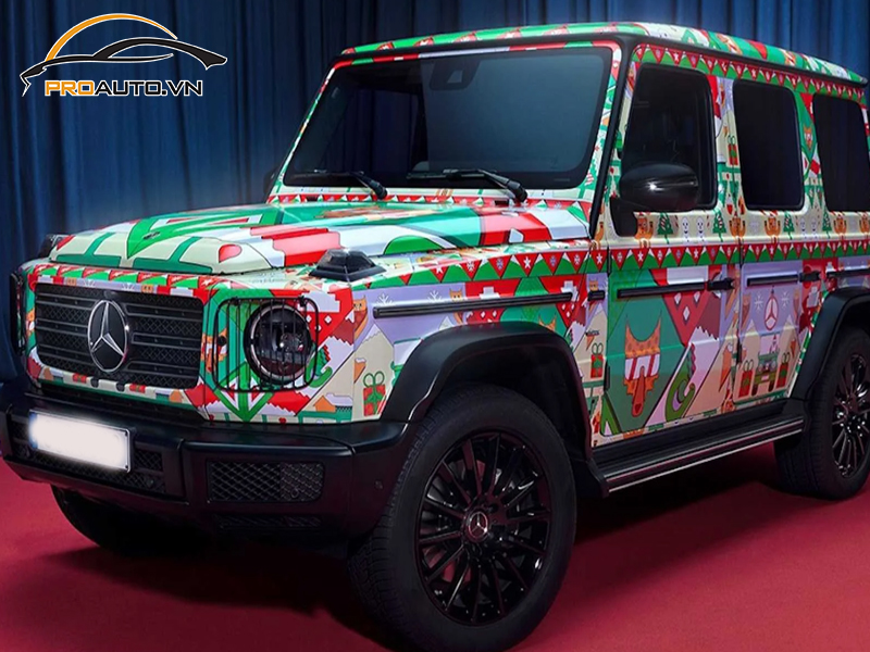 Dán wrap đổi màu cho xe Mercedes G-Class