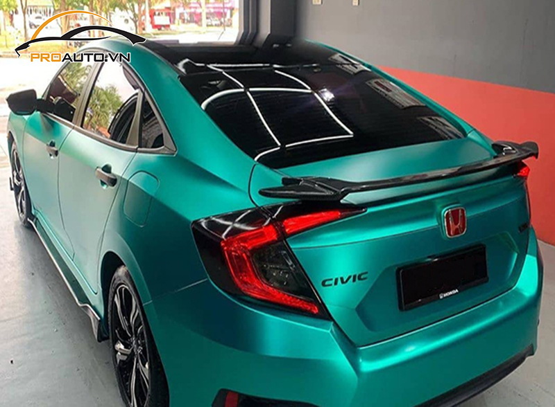 Dán wrap đổi màu xe Honda Civic