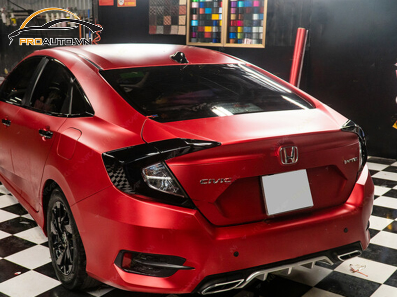 Bảng giá dán wrap đổi màu xe Honda Civic