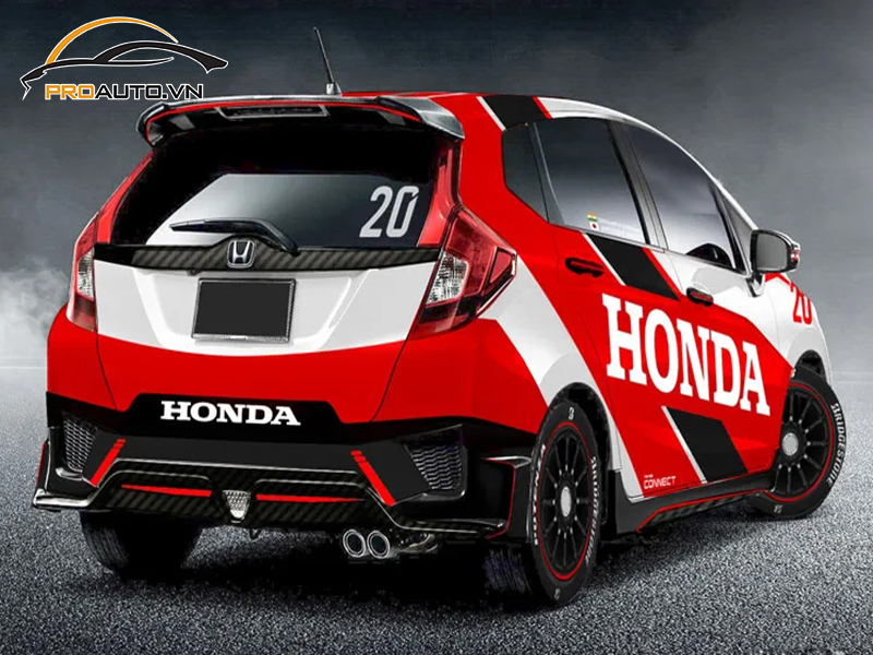 Dán wrap đổi màu xe Honda Jazz