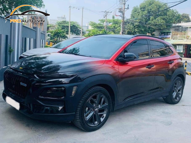 Wrap đổi màu xe Hyundai Kona