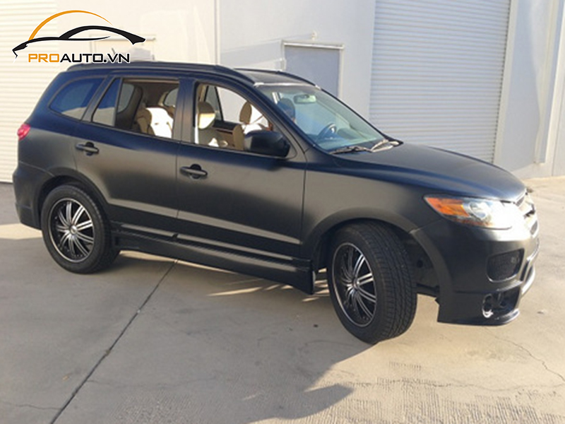 Dán wrap đổi màu xe Hyundai SantaFe