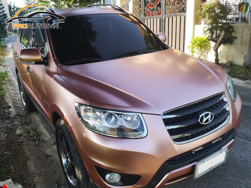 Bảng giá dán wrap đổi màu xe Hyundai SantaFe