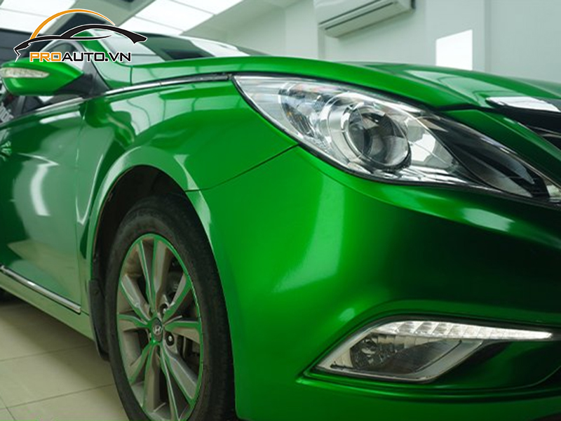 Dán wrap đổi màu xe Hyundai Sonata