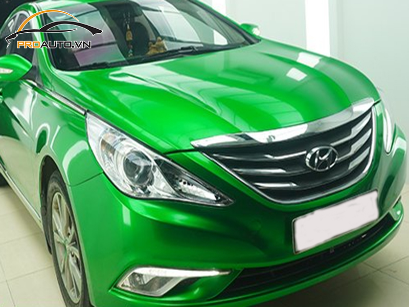 Dán wrap đổi màu xe Hyundai Sonata