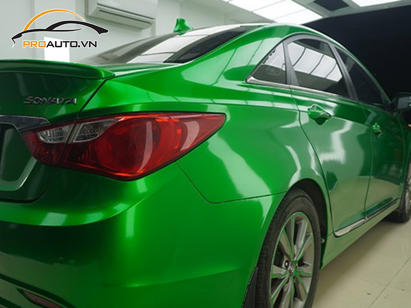 Dán wrap đổi màu xe Hyundai Sonata