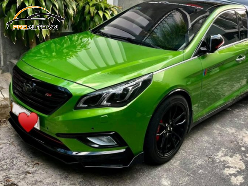 Dán wrap đổi màu xe Hyundai Sonata