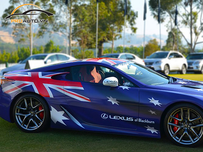 Dán wrap đổi màu Lexus LFA