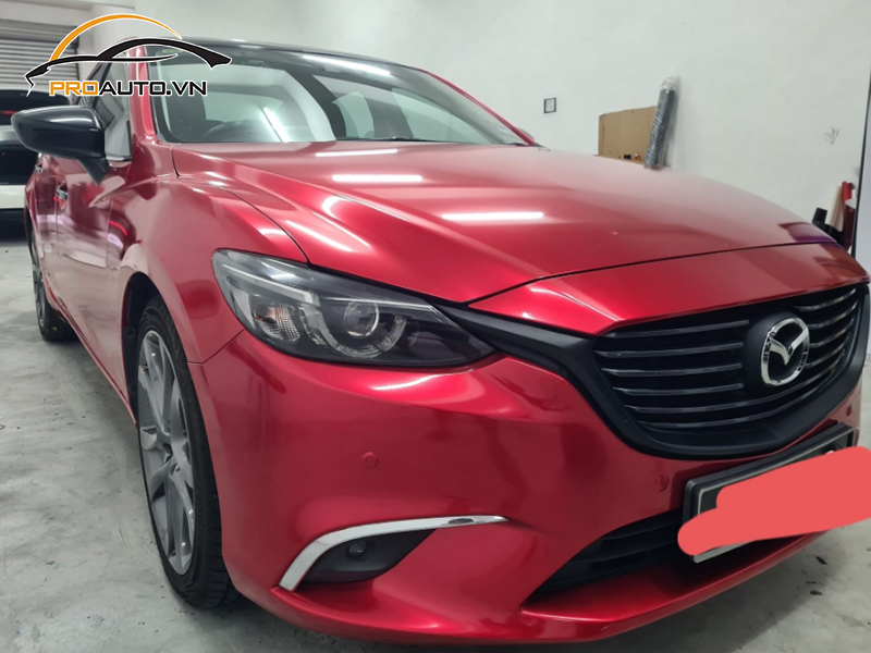 Dán wrap đổi màu xe Mazda 6