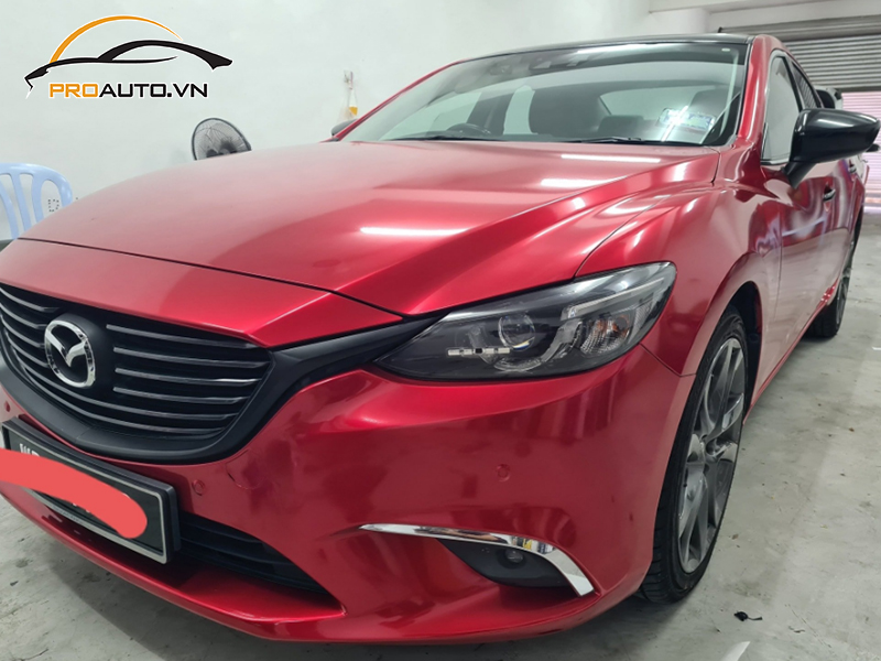 Dán wrap đổi màu xe Mazda 6