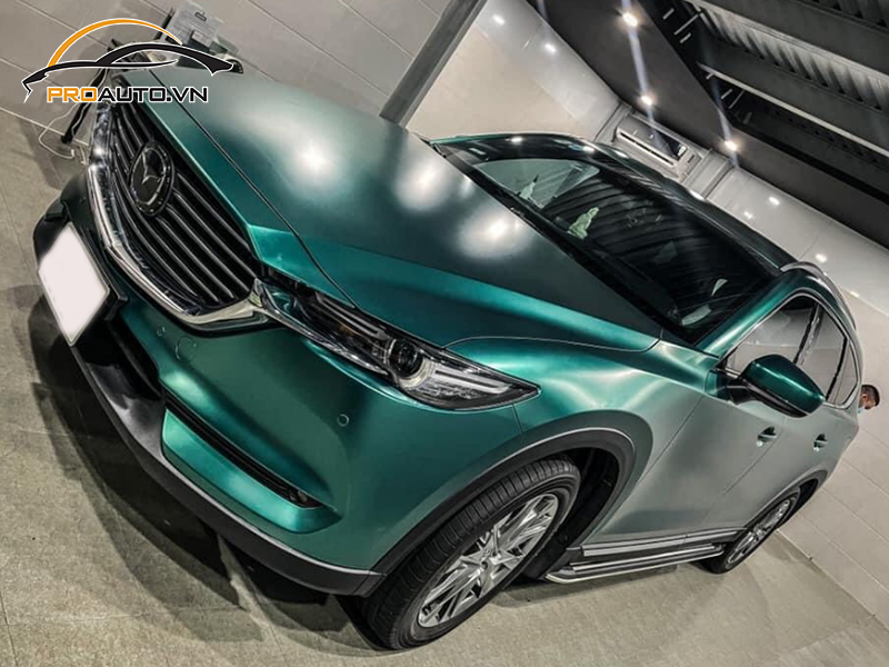 Dán wrap đổi màu xe Mazda CX8