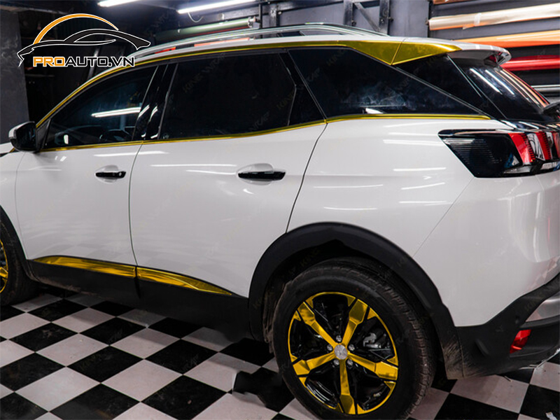Dán wrap đổi màu xe Peugeot 3008