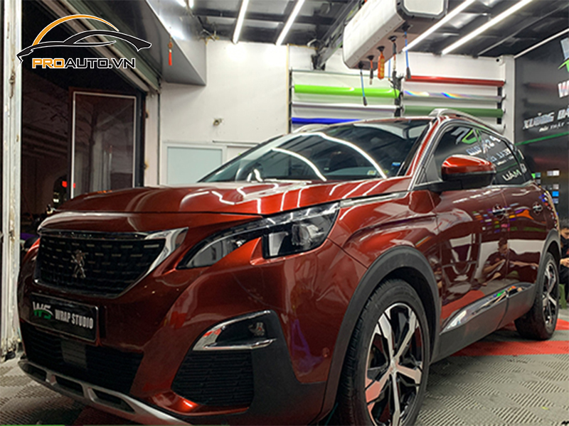 Dán wrap đổi màu xe Peugeot 3008