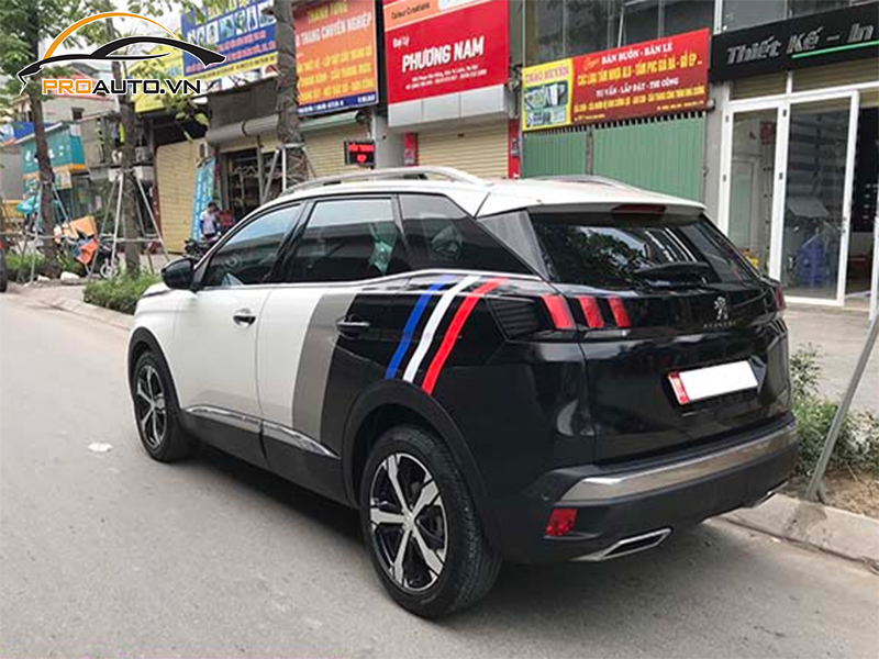 Dán wrap đổi màu xe Peugeot 5008