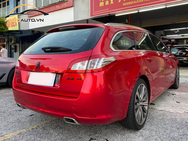 Dán wrap đổi màu xe Peugeot 508