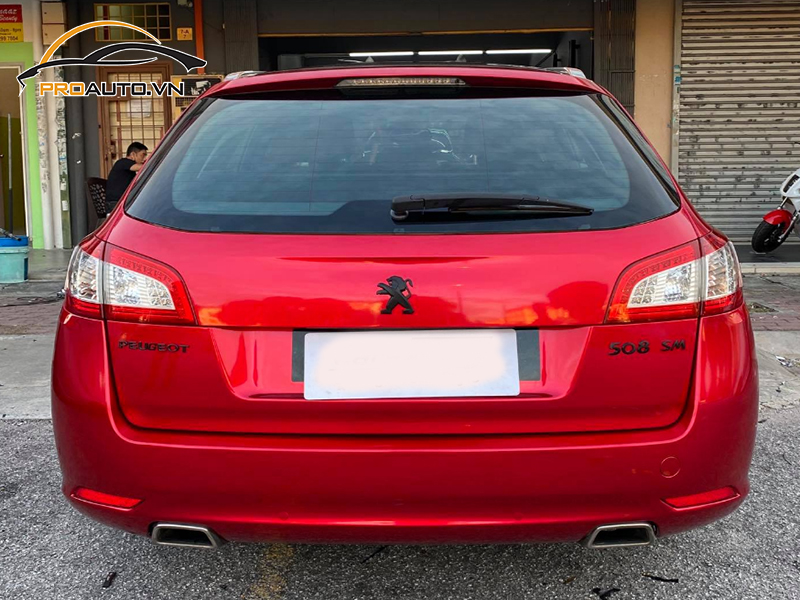 Dán wrap đổi màu xe Peugeot 508