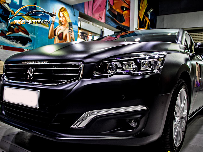 Dán wrap đổi màu xe Peugeot 508