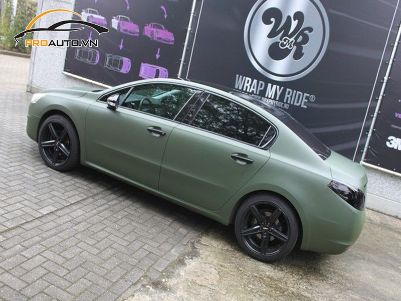 Dán wrap đổi màu xe Peugeot 508