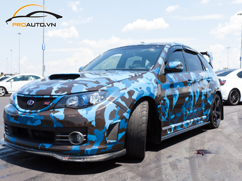 Dán wrap đổi màu xe Subaru Impreza